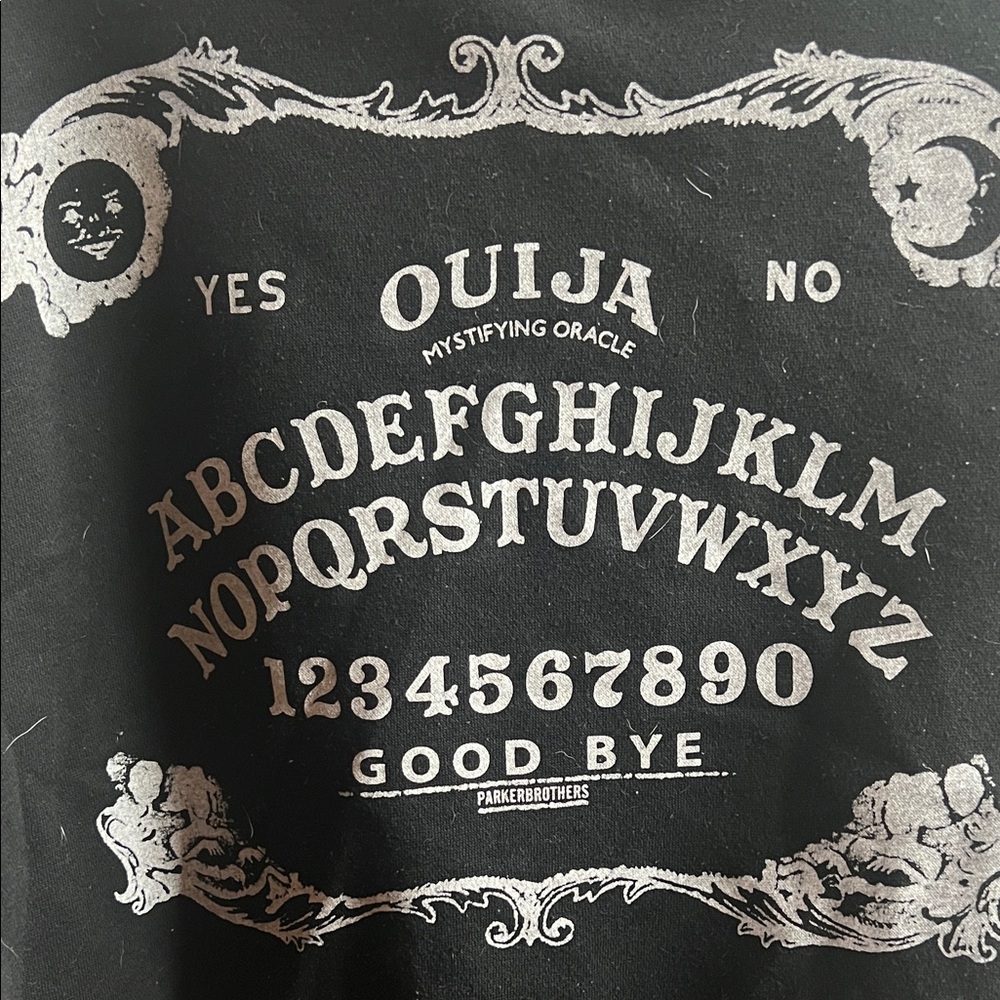 Hell Bunny Black & White Ouija Board Varsity Jacket - Picture 6 of 8